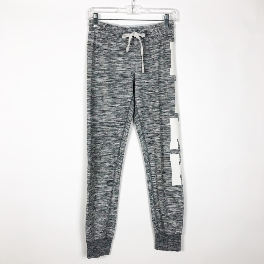 Pink Victoria"s Secret Gray Joggers